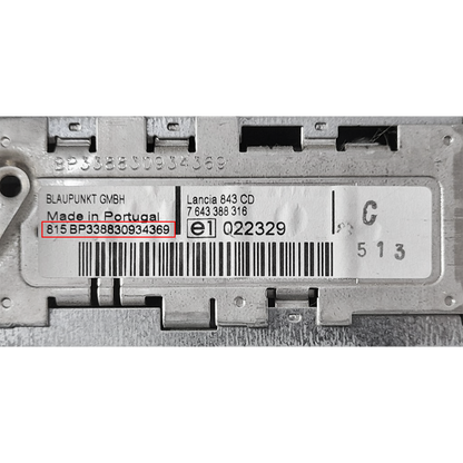 Lancia Radio Unlocking Pin Code