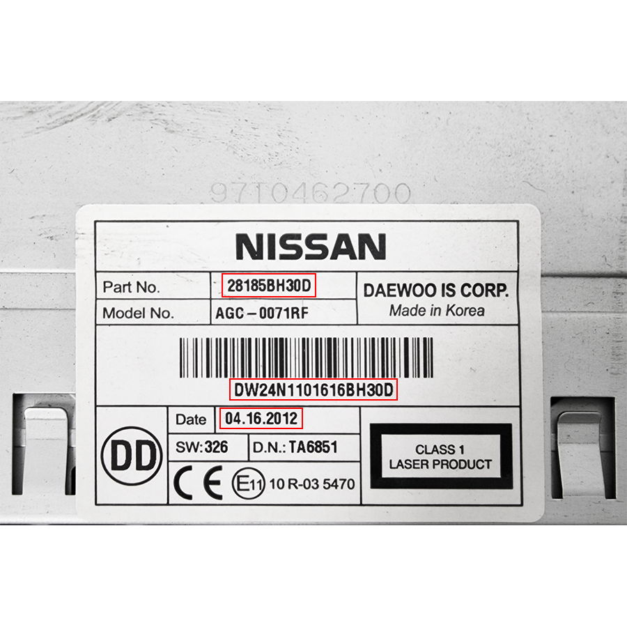 Nissan Radio Unlocking Pin Code