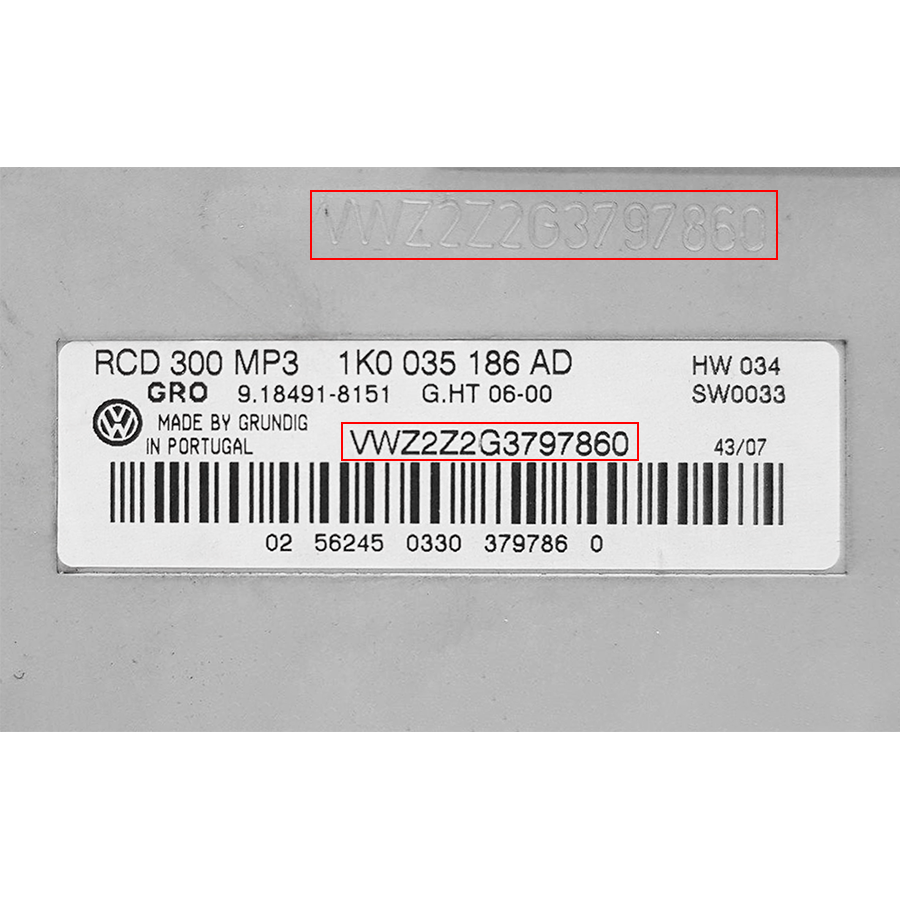 Volkswagen Radio Unlocking Pin Code