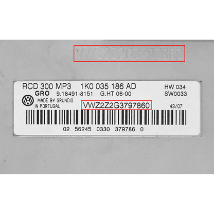 Volkswagen Radio Unlocking Pin Code